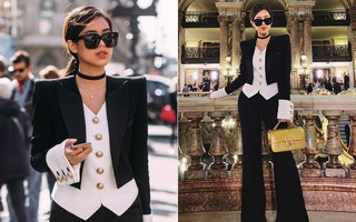 Rich kid Thảo Tiên vừa lên đồ siêu “chất” đã lọt ngay vào top street style đẹp nhất Paris Fashion Week