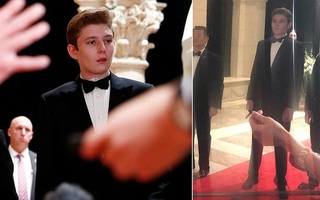 Gia đình Tổng thống Mỹ tổ chức tiệc năm mới xa hoa, quý tử Barron Trump xuất hiện chớp nhoáng, điển trai hết phần thiên hạ