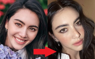 Mai Davika có một tuyệt chiêu chuốt mascara giúp mắt to tròn long lanh và "tây" hơn gấp bội, thực hiện dễ như chơi