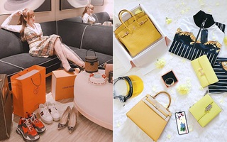 Năm mới "lộ" ngay một Hoa hậu chơi hàng hiệu khét tiếng: Sắm đồ như đi buôn, túi Hermès bạt ngàn đếm không xuể
