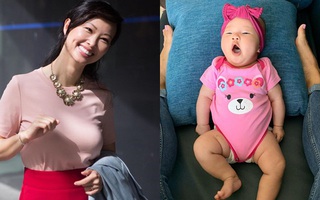 Shark Linh khoe con gái thứ hai với biểu cảm đáng yêu, thêm một chi tiết nhỏ cho thấy nữ "cá mập" nuôi con cực giỏi
