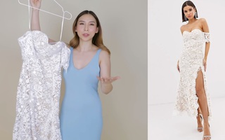 Đặt mua 3 chiếc váy cưới giá rẻ của ASOS, cô nàng này khá thất vọng với chiếc váy đắt nhất 