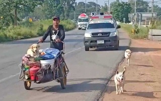 Ôm tro cốt vợ rong ruổi 3 năm trời