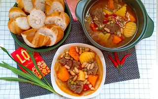 Món ngon cuối tuần: Bò nấu đậu mềm ngon thơm phức
