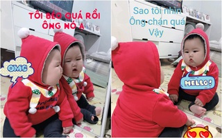"Cười té ghế" với bộ ảnh "Tết đến nơi rồi mà vẫn béo quá" của nhóc tỳ nhí 6 tháng đã nặng 14kg