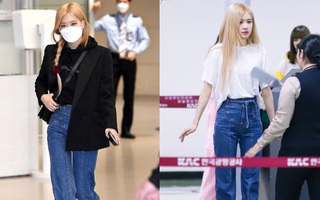 Diện lại quần cũ nhưng Rosé vẫn nổi bần bật, lại còn khiến các chị em muốn đổ xô diện quần ống loe "hack" chân tôn dáng