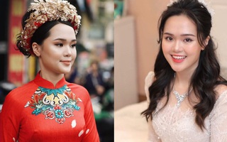 Sau pha makeup lỗi trong đám hỏi, lần này cô dâu Quỳnh Anh đã lấy lại phong độ, họa mặt xinh tươi chuẩn công chúa rồi!