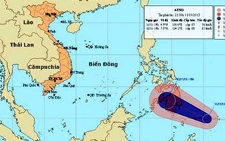 Lũ dâng cao ở Quảng Ninh, áp thấp nhiệt đới đi nhanh như bão Haiyan