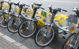 Hà Nội: Lần đầu tiên cho thuê xe đạp công cộng