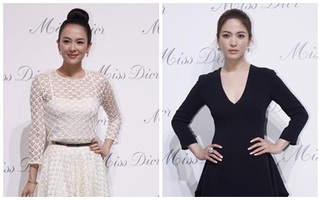 Chương Tử Di trắng tinh khôi "đối lập" Song Hye Kyo đen quyến rũ