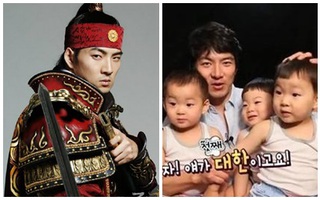 "Hoàng tử Jumong" khoe 3 con trai đáng yêu