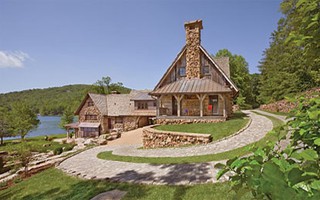 Đẹp ngỡ ngàng ngôi nhà mang phong cách rustic giữa thiên nhiên 
