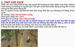Mốt kinh doanh thực phẩm sạch online