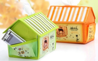Hộp đựng khăn giấy hình ngôi nhà ngộ nghĩnh