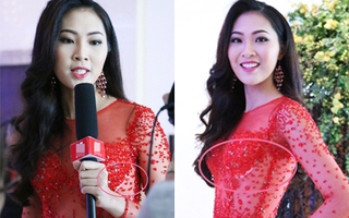 Hoa khôi Diệu Ngọc thiếu tinh tế ngay lần đầu xuất hiện sau ngày đăng quang