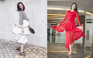 Không chỉ tín đồ thế giới, mà cả phái đẹp Việt cũng đang mê mẩn thiết kế váy xếp tầng siêu nữ tính
