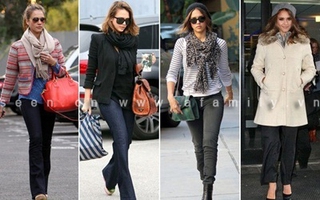 “Copy” 4 cách mix đồ sành điệu như Jessica Alba
