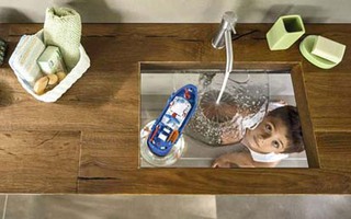 Những mẫu bồn rửa tay tuyệt đẹp cho nhà có trẻ con