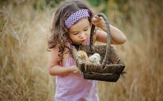Bộ ảnh đẹp "đốn tim" của em bé lai ở ngoại ô Hà Nội