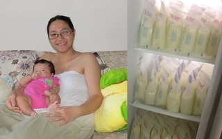 Bí quyết của bà mẹ vắt được đầy tủ lạnh sữa cho con
