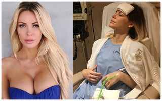Vợ ông chủ Playboy khốn khổ vì bộ ngực giả