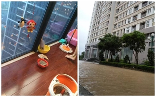 Hà Nội: Dân chung cư cũng khốn khổ với cảnh nhà... ngập nước vì mưa bão