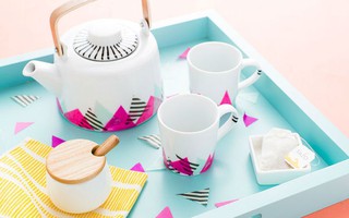 Trang trí bộ ấm trà thật xinh chuẩn bị đón Tết