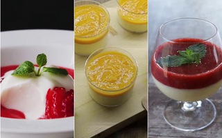 Biết làm panna cotta 3 vị khác nhau chỉ sau 3 phút xem hướng dẫn