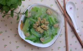 Ngọt lành canh bầu nấu ngao cho bữa cơm chiều