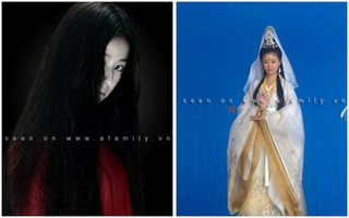 Lâm Tâm Như cùng lúc tung tạo hình "ma nữ áo đỏ" và "Quan âm bồ tát" 
