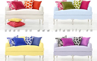 5 cách trang trí ghế sofa "bắt mắt" với gối