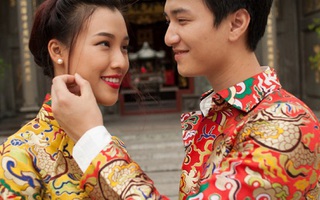 Á hậu Hoàng Oanh kể xấu bạn trai ngày đầu năm