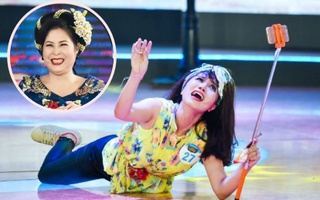 Cô gái xinh đẹp “ăn vạ” trên sân khấu, Hồng Vân ngỡ ngàng chào thua