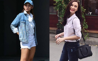 Cùng diện sơmi trắng nhưng Mai Ngô và Angela Phương Trinh lại "đối lập" nhau hoàn toàn 