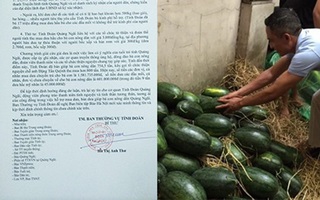 Tỉnh Đoàn Quảng Ngãi lên tiếng về nghi vấn "ăn trên lưng nông dân 2.000 đồng/kg dưa"