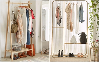 15 mẫu giá treo quần áo vừa đẹp vừa tiện cho nhà chật 