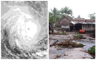 Xuất hiện cơn bão cực mạnh, tương đương siêu bão Haiyan