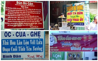 Cười ngất với những bảng quảng cáo siêu hài