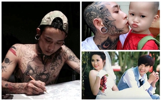 Ông bố xăm trổ bụi bặm cưng vợ, yêu con, thu nhập 100 triệu/tháng