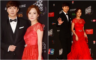 Chae Rim khoe sắc rực rỡ bên chồng trên thảm đỏ MAMA 2014