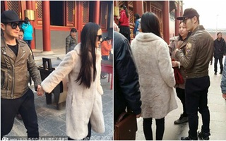 Huỳnh Hiểu Minh, Angelababy đưa nhau đi lễ chùa 