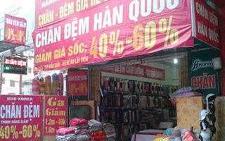 “Bóc mẽ” chiêu bán chăn ga gối khuyến mại giảm giá