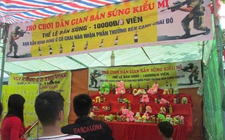 Đỏ đen trá hình tràn lan tại đền Bà Triệu