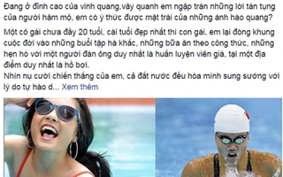 Chê Ánh Viên xấu, khuyên giải nghệ về làm đẹp, hot girl bị dân mạng “khủng bố”