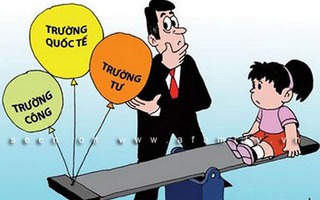 Cộng đồng mạng xôn xao về tâm sự “Cho con học trường nào” 