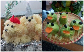 Mãn nhãn với mâm ngũ quả đón tết Trung thu của trẻ
