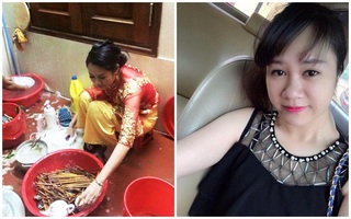 Thân thế bất ngờ của cô dâu xinh đẹp rửa bát ngày ăn hỏi gây sốt rần rần dân mạng