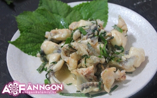 Ếch xào tía tô - món ngon ngày lạnh 