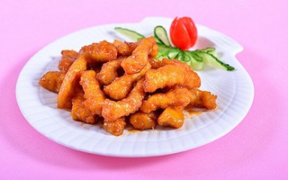 Thịt heo chiên giòn xốt chua cay