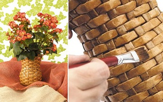 Tự chế giỏ cắm hoa độc đáo từ giấy báo cũ